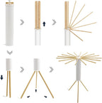 (COMPRE 1 LEVE 2) Varal de Roupas Tripé Versátil e Multifuncional - LANÇAMENTO 2024