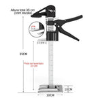 Kit 2 Suporte Elevador Telescópico Carga 600kg para Movéis