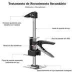 Kit 2 Suporte Elevador Telescópico Carga 600kg para Movéis